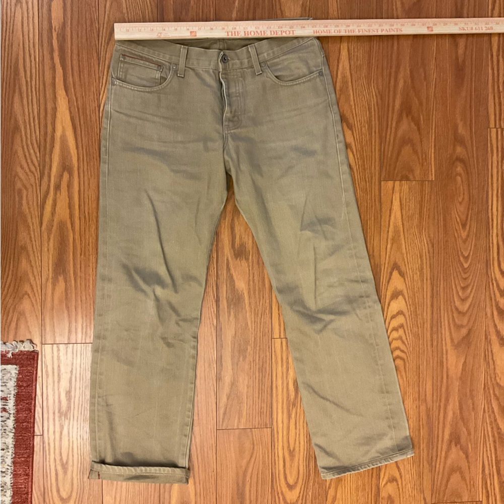 Men's Naked & Famous Selvedge Tan Jeans